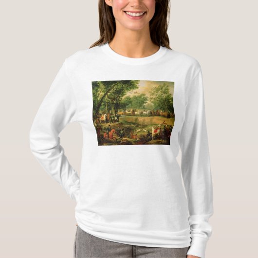 Compiegneの森林の狩りのナポレオン、1811年 Tシャツ (正面)