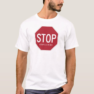 Complaingをストップ、Tシャツ(黒)行って下さい投票 Tシャツ