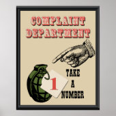 Complaint Department Poster ポスター (正面)