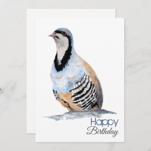 COMPLEANNO del cacciatore di coturnci 招待状 (正面/裏面)