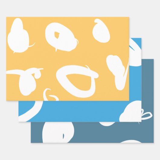 Complementary color set Wrapping Paper flat sheets ラッピングペーパーシート (セット)