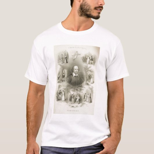 「Completからの「喜劇」のためのFrontispiece、 Tシャツ (正面)