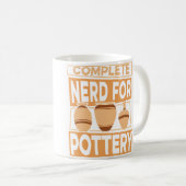 Complete Nerd For Pottery Pottery Pro Wheel Hobby  コーヒーマグカップ (正面右)