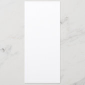 Completely Customisable Wedding Menu メニュー (裏面)