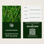 Complimentary Garden Service Gift Voucher Card (正面&裏面)