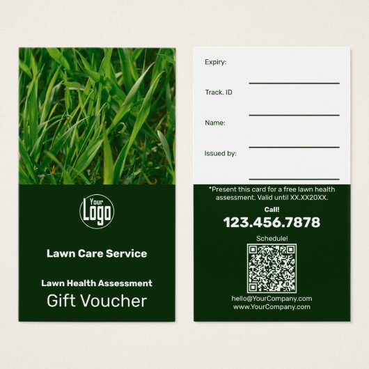 Complimentary Garden Service Gift Voucher Card (正面&裏面)