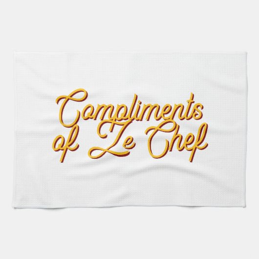 Compliments of the Chef キッチンタオル (横)