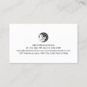 Composerミュージックミュージシャン 名刺 (裏面)