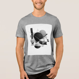 Composición geométrica en equilibrio monocromático トライブレンドTシャツ