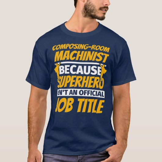 COMPOSITINGROOM MACHINISTユーモアおもしろいギフト Tシャツ (正面)