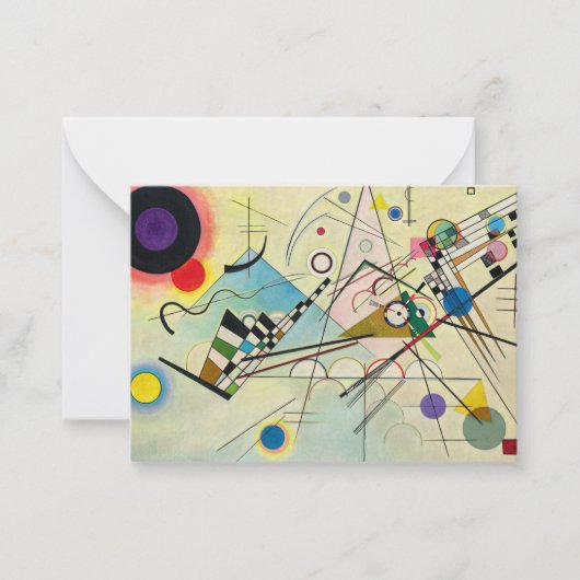 Composition 8, 1923 by Wassily Kandinsky ノートカード (正面)