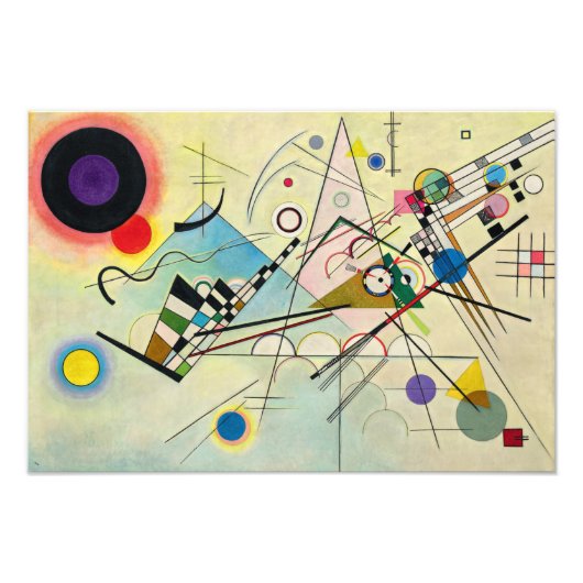 Composition 8, 1923 by Wassily Kandinsky フォトプリント (正面)