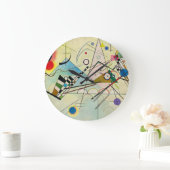 Composition 8, 1923 by Wassily Kandinsky ラージ壁時計 (ホーム)