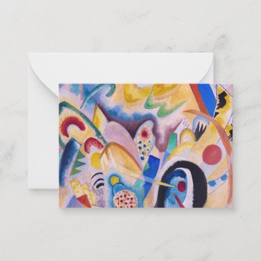 Composition in yellow, 1923 by Wassily Kandinsky ノートカード (正面)