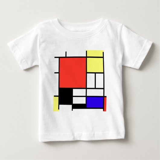 Composition , Mondriaan ベビーTシャツ (正面)
