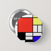Composition , Mondriaan 缶バッジ (正面&裏面)
