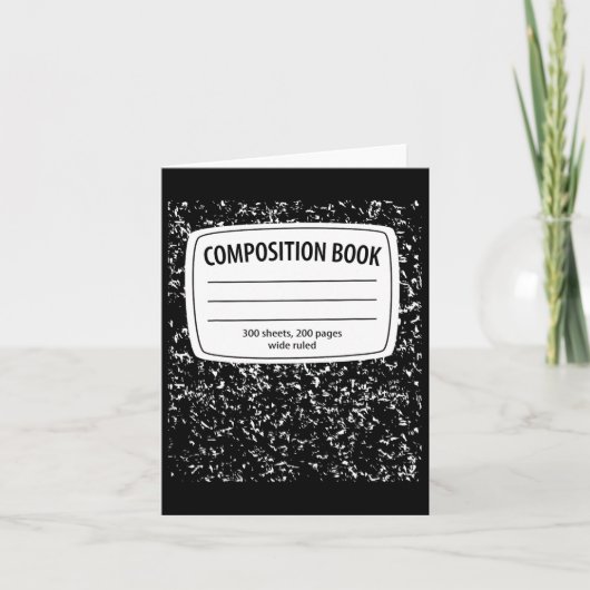 Composition Notebook コスチューム - グループでお揃い ハロウィン カード (正面)