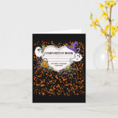 Composition Notebook コスチューム マッチング グループ ハロウィン カード (黄色い花)
