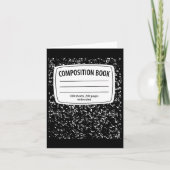 Composition Notebook Costume - 合同 ハロウィン カード (正面)