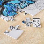 Composition of White and Blue Butterflies ジグソーパズル (側面)
