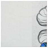 Composition of White and Blue Butterflies ファブリック (見本)