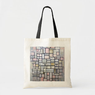Composition Pink and Gray, Mondrian トートバッグ