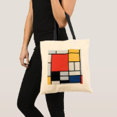 Composition Red, Yellow, Blue, Black, Mondrian トートバッグ (正面(商品))