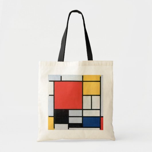 Composition Red, Yellow, Blue, Black, Mondrian トートバッグ (正面)