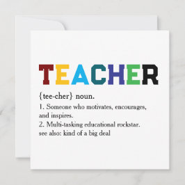 Composition Style School Staff Thank You  シーズンカード