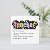 Composition Style School Staff Thank You  シーズンカード (スタンド正面)