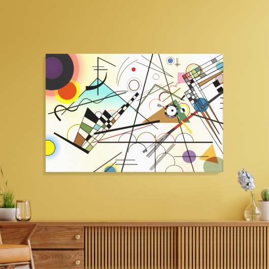 Composition VIII by Wassily Kandinsky キャンバスプリント (インサイチュ (リビング))