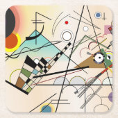 Composition VIII by Wassily Kandinsky スクエアペーパーコースター (正面)