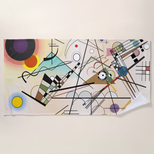 Composition VIII by Wassily Kandinsky ビーチタオル (正面)