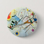 Composition VIII by Wassily Kandinsky 缶バッジ (正面)