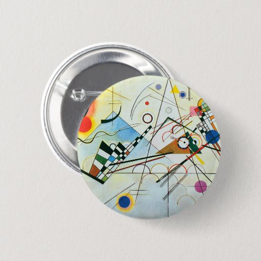 Composition VIII by Wassily Kandinsky 缶バッジ (正面&裏面)