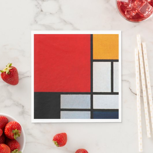 Composition with Large Red Plane スタンダードランチョンナプキン (インサイチュ)