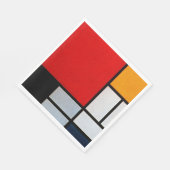 Composition with Large Red Plane スタンダードランチョンナプキン (角)