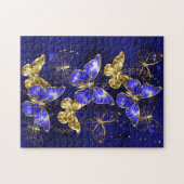 Composition with Sapphire Butterflies ジグソーパズル (横)