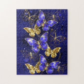 Composition with Sapphire Butterflies ジグソーパズル (縦)