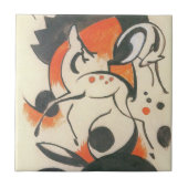 Composition with Two Deer by Franz Marc タイル (正面)