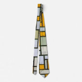 Composition Yellow and Gray, Mondrian ネクタイ (裏面)