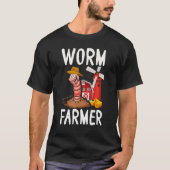 Compost Worm Farmer Expert Composter Composting Wo Tシャツ (正面)