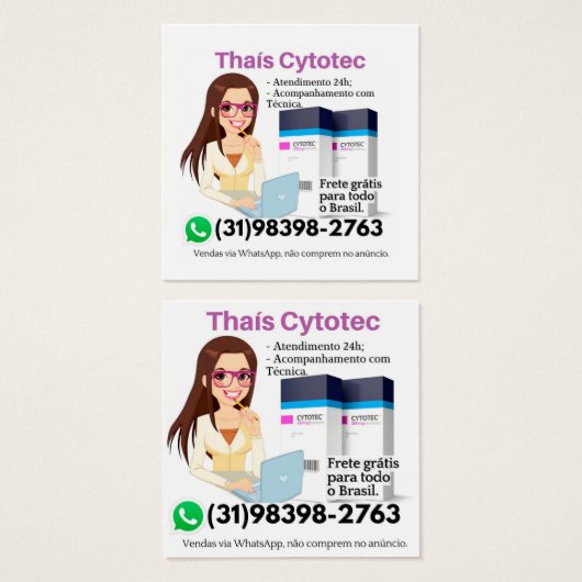 Comprar Cytotec Misoprostol rapido (正面&裏面)