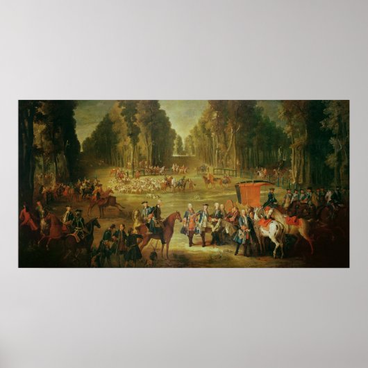 CompreegneでのPuits-du-Roi狩りの会議 ポスター (正面)