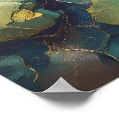 Compressed Mineral Wallpaper with Luminous Metalli ポスター (角)