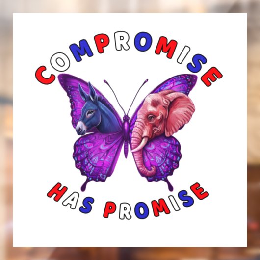 Compromise Has Promise Window Cling ウィンドウサイン (シート2)