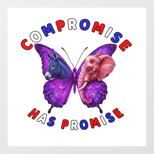 Compromise Has Promise Window Cling ウィンドウサイン (シート)