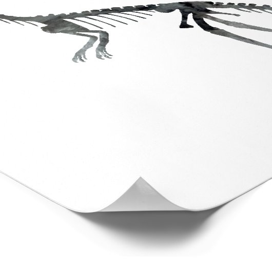 compsognathus skeleton ポスター (角)