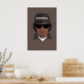 Compton Hip Hop Inspired Original Icon Design ポスター (キッチン)