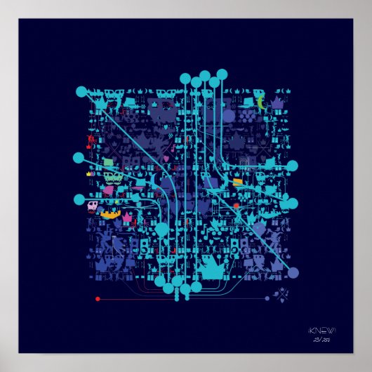 "Compuerchip/Skull Poster" ポスター (正面)